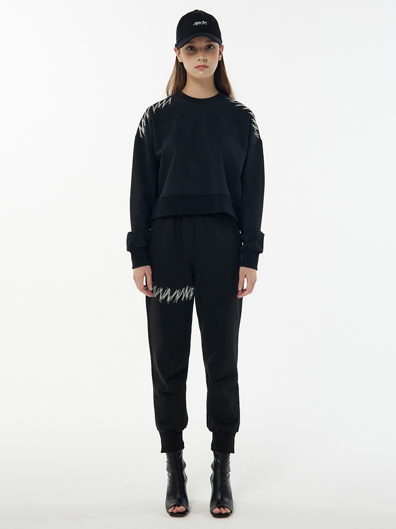 2022 S/S LOOK - Signature Hand Embroidered Jogger Pants