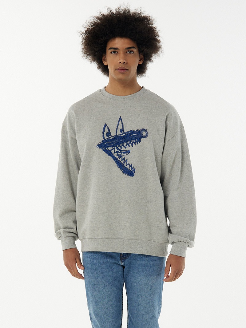 2022 S/S LOOK - MM Embroidered Sweatshirt